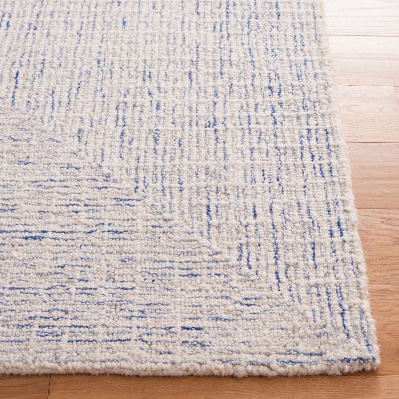 Abstract ABT480 Handmade Indoor Area Rug - Blue/Ivory - 4'x6' - Safavieh