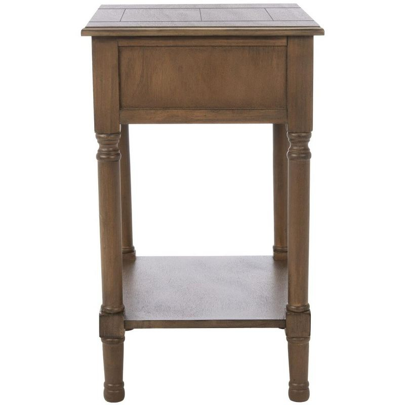 Whitney 1 Drawer Accent Table - Brown - Safavieh.