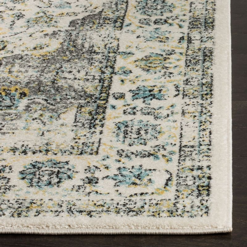 Evoke EVK220 Power Loomed Area Rug - Grey/Gold - 10'x14' - Safavieh.