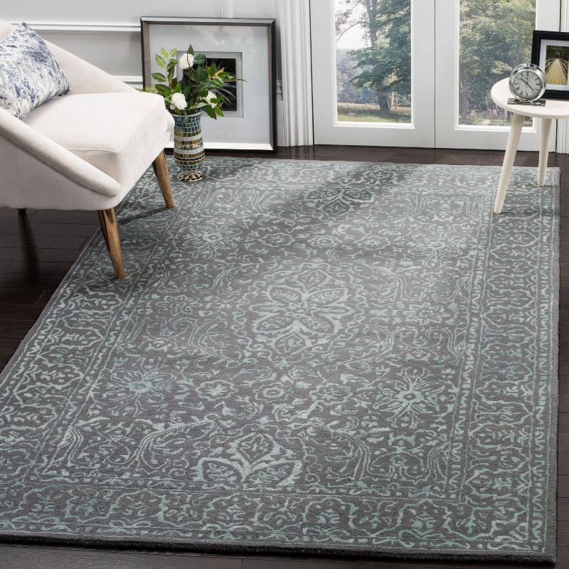 Glamour GLM516 Hand Tufted Area Rug - Opal/Grey - 5'x8' - Safavieh.