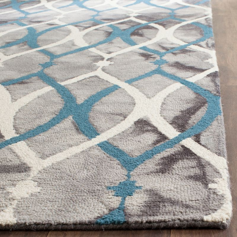Dip Dye DDY534 Hand Tufted Area Rug - Grey/Ivory Blue - 8'x10' - Safavieh.