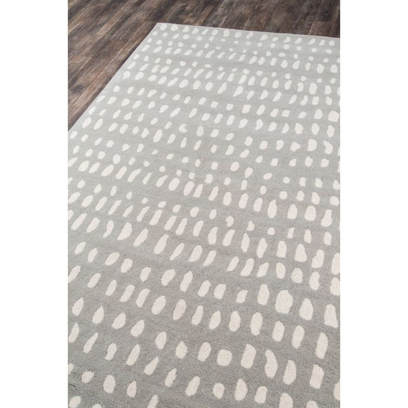 3'6"x5'6" Delmar Area Rug Gray - Novogratz by Momeni: Chevron Pattern, Traditional Style, Wool, Low Pile, Indoor Use