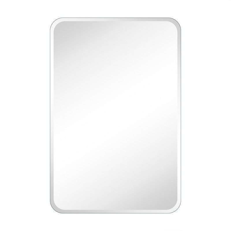 TEHOME 20 in. W x 30 in. H Rectangular Recess and Surface Mount Frameless Medicine Cabinet with Mirror
