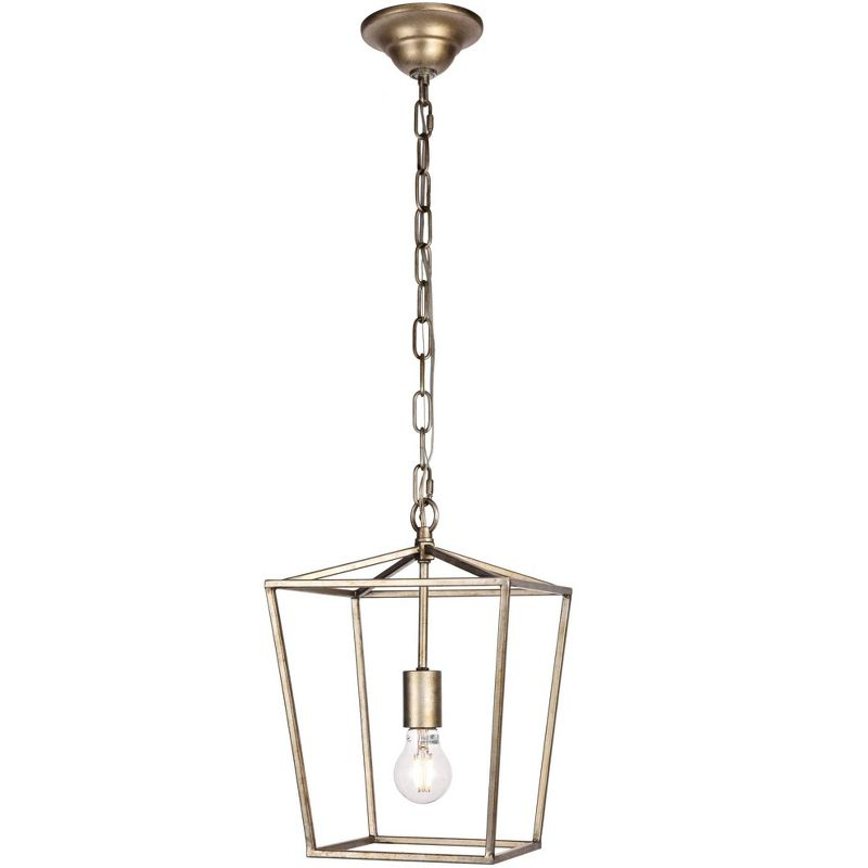Elegant Lighting Maddox Collection Pendant D9.75 H14.5 Lt:1 Vintage silver Finish