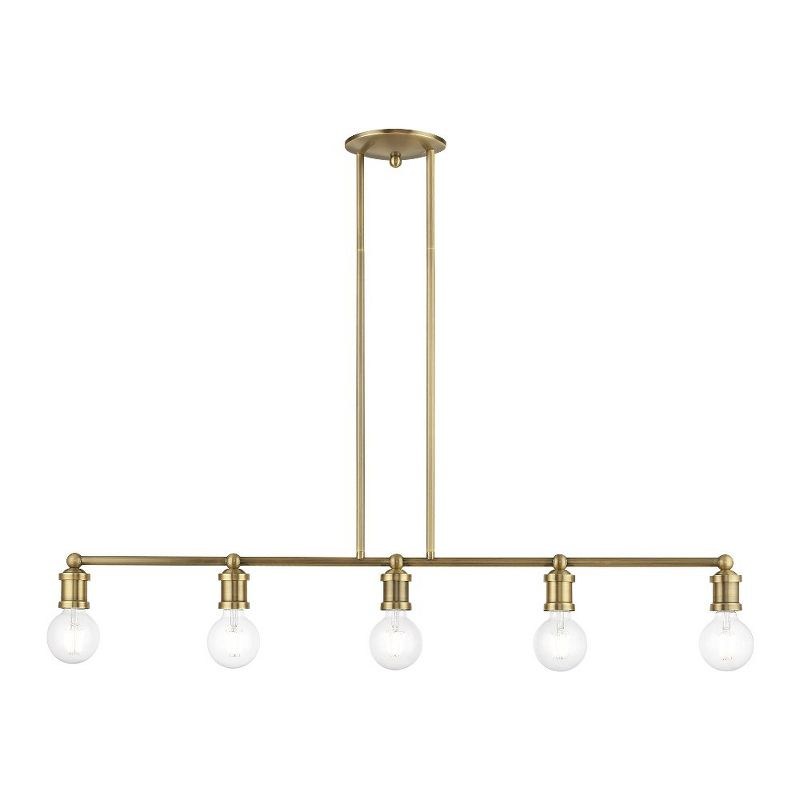 Livex Lighting Lansdale 5 - Light Chandelier in  Antique Brass
