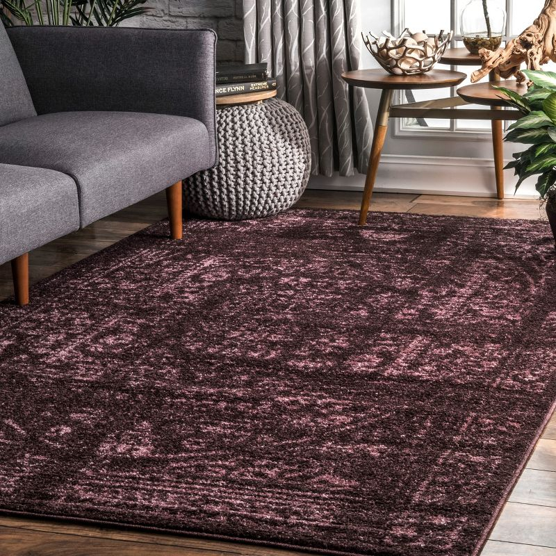 Nuloom Arlena Oriental/Persian 8x10 Indoor Area Rug for Living Room Bedroom Dining Room Kitchen, Burgundy/Pink