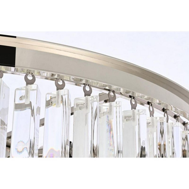 Elegant Lighting Sydney 42 - Light Chandelier in  Polished Nickel