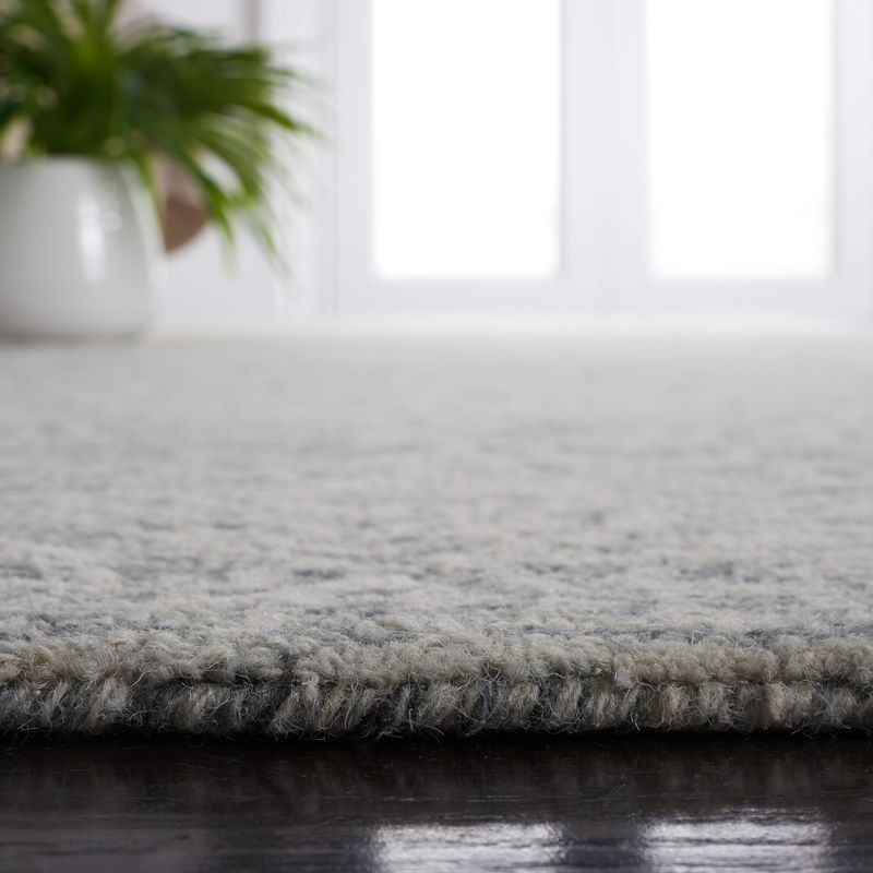 Metro MET998 Hand Tufted Indoor Area Rug - Dark Grey/Ivory - 4'x6' - Safavieh