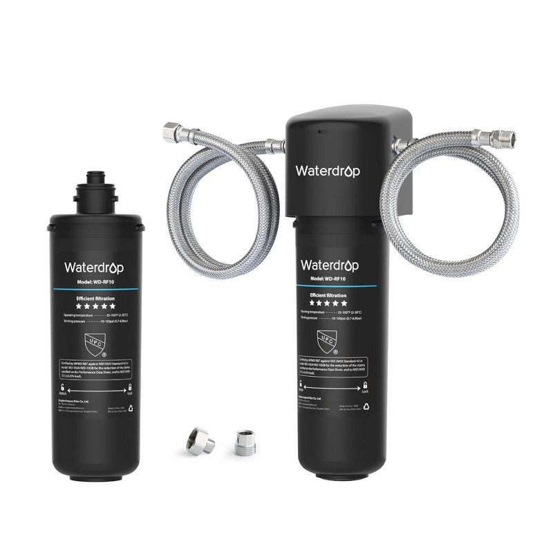Waterdrop 10UA Under Sink Water Filter System, 8K Gallons, Reduces PFAS, PFOA/PFOS, Lead, Chlorine, Extra RF10 Replacement Filter