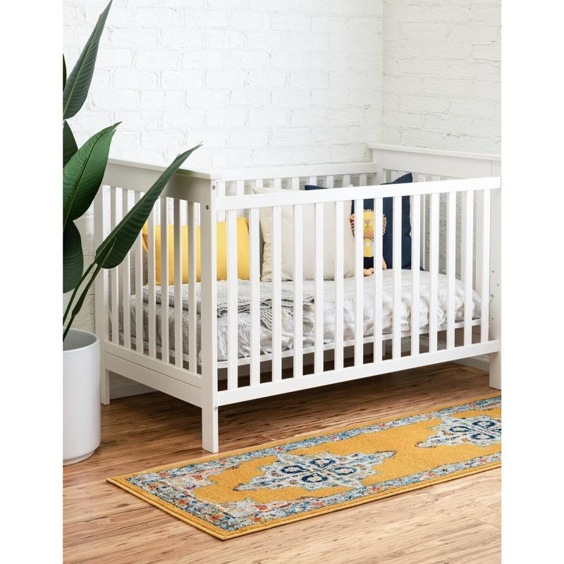 Unique Loom 2' 7 x 12' 0 Runner Yellow Parker Merakli Area Rug