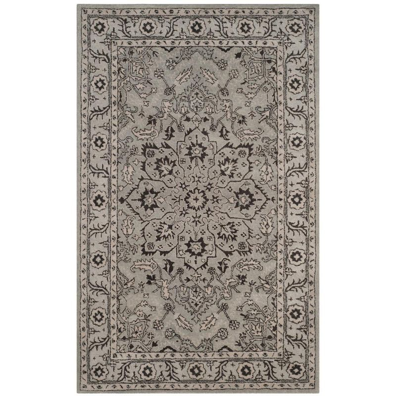 Antiquity AT58 Hand Tufted Area Rug - Grey/Beige - 6'x9' - Safavieh.