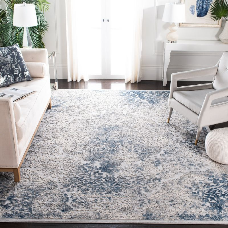 Invista INV403 Power Loomed Area Rug - Grey/Blue - 8'x10' - Safavieh.