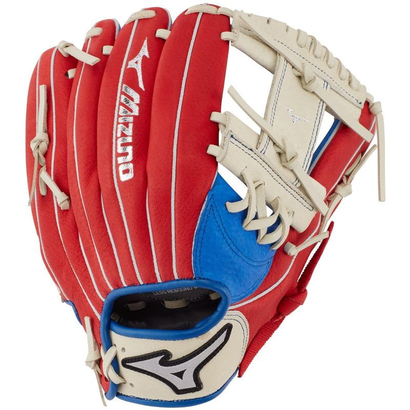 Mizuno Prospect Series Powerclose Baseball Glove 11"  Size 11 In Color Left Hand: Royal-Red (F520)