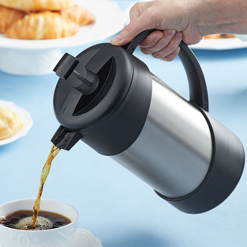 Thermos 34 oz. Insulated Stainless Steel Gourmet Coffee Press - Silver/Black