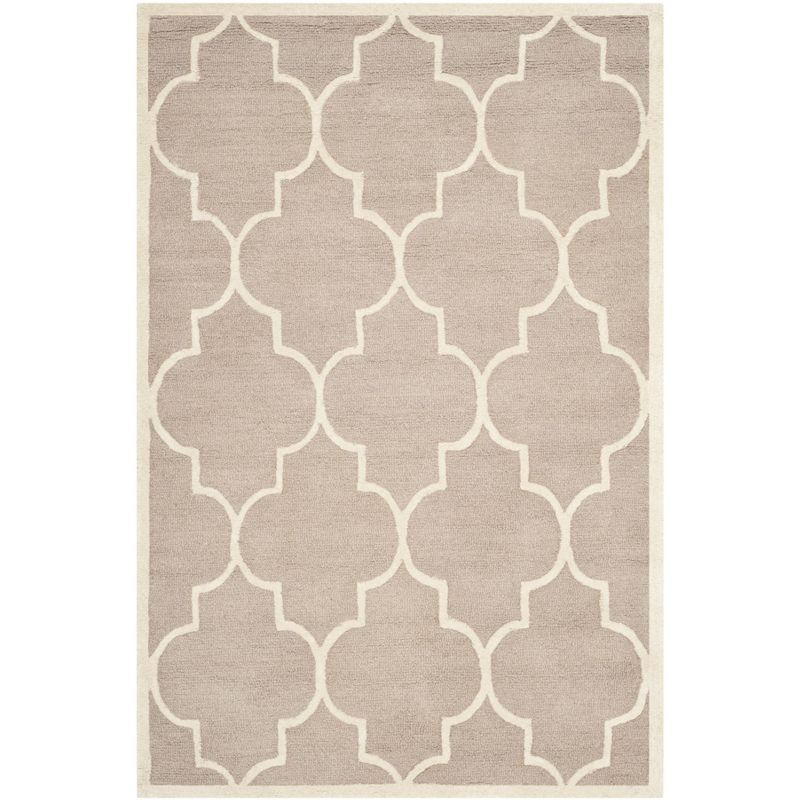 Cambridge CAM134 Tufted Indoor Area Rug - Beige/Ivory - 4'x6' - Safavieh