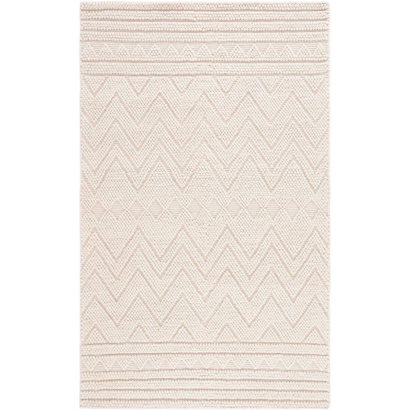 Natura NAT128 Hand Woven Indoor Area Rug - Light Beige - 4'x6' - Safavieh