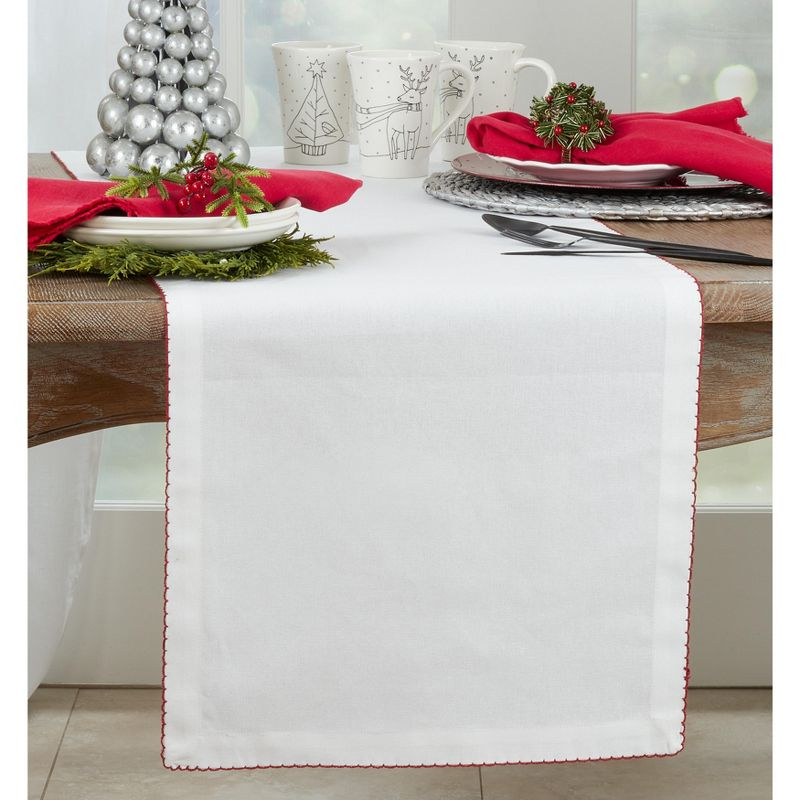Recotting Solid Color 100% Cotton Table Runner