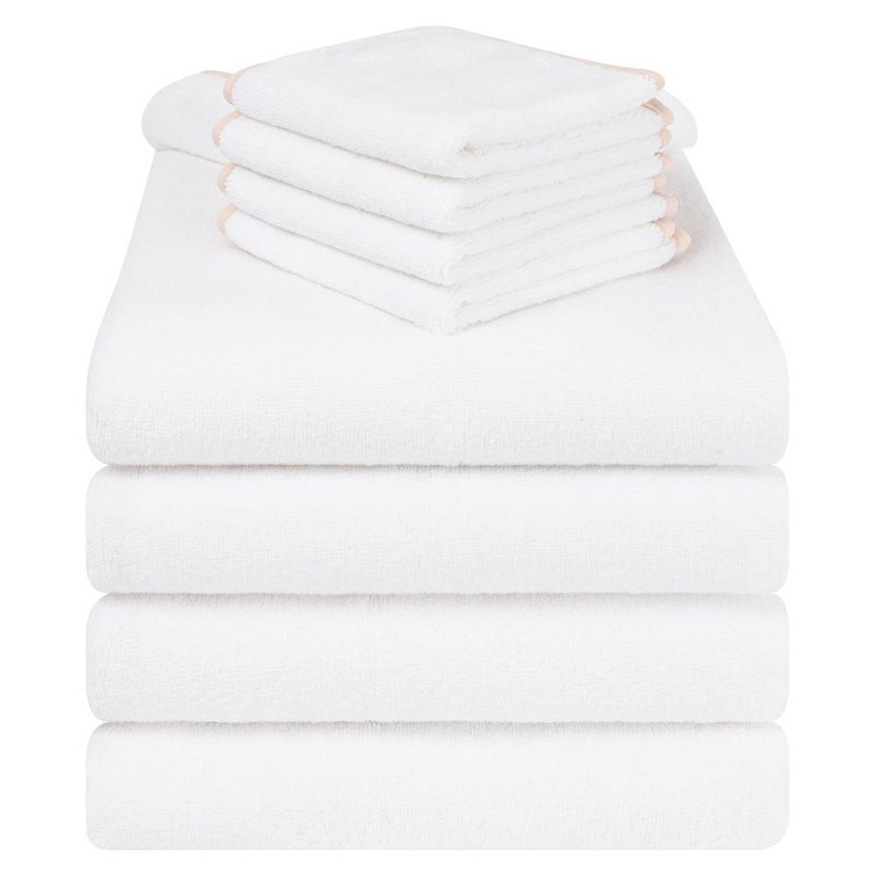 American Soft Linen Turkish Baby Toddler Hooded Bath Towel Set, 100% Cotton Soft Fluffy Baby Toddler Hooded After Shower Towels