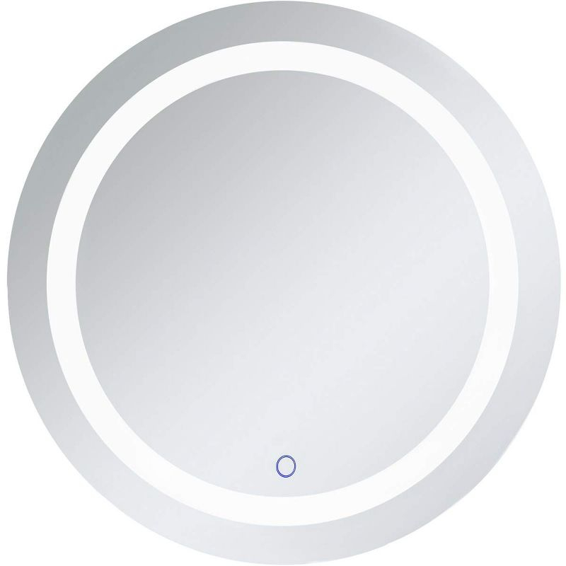 Elegant Lighting Helios 28 inch Hardwired LED mirror with touch sensor and color changing temperature 3000K/4200K/6400K