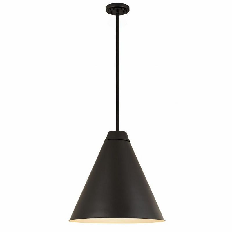 Z-Lite Eaton 1 - Light Pendant in  Matte Black