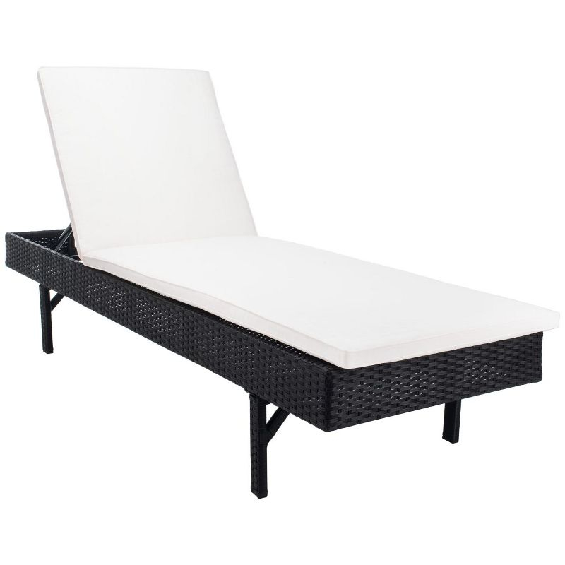 Cam Sunlounger - Outdoor - PAT7501 - Black/Beige -Safavieh