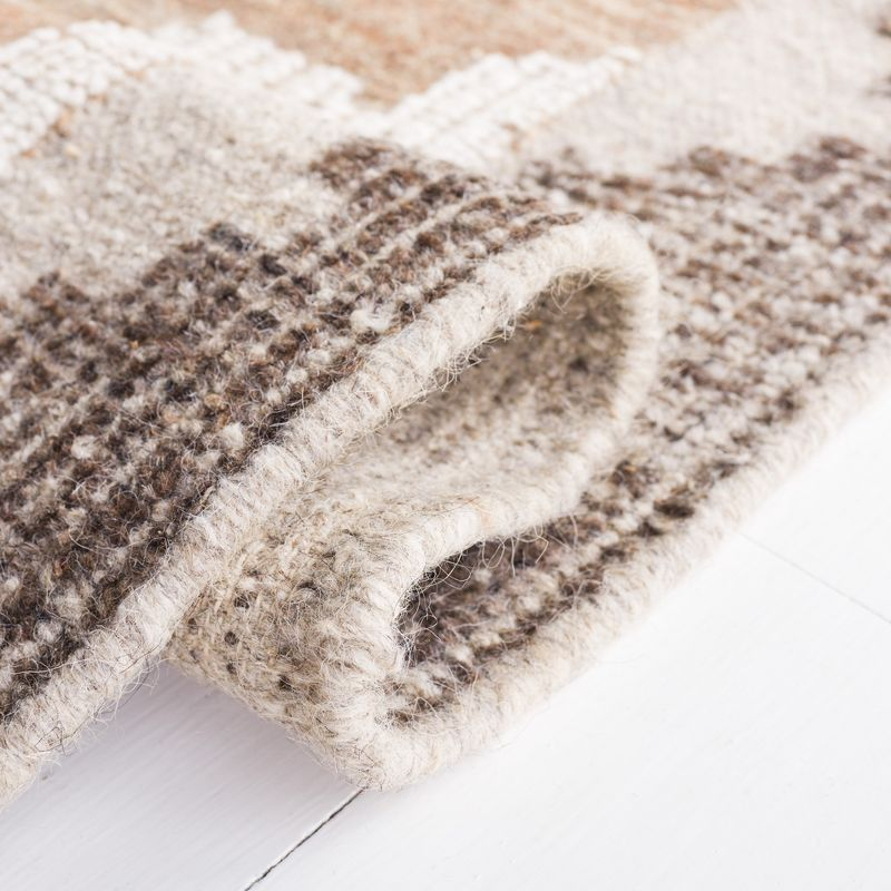 Kenya KNY312 Hand Knotted Accent Rug - Brown/Charcoal - 2'x3' - Safavieh.