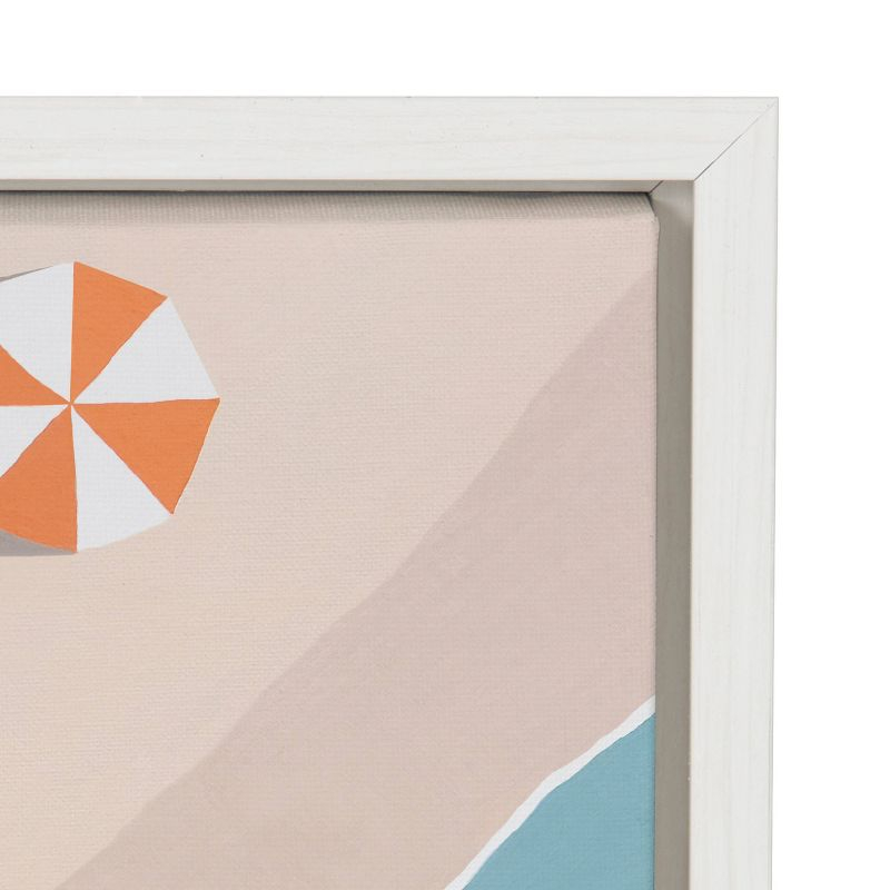 22" x 22" Sylvie The Early Bird by Rachel Dowd Framed Wall Canvas White - Kate & Laurel All Things Decor
