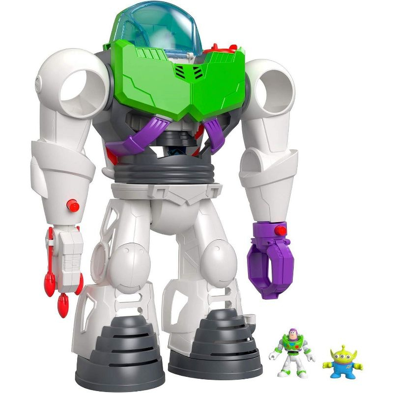 Fisher-Price Imaginext Preschool Toy Disney Pixar Toy Story Buzz Lightyear Robot Playset with Spaceship