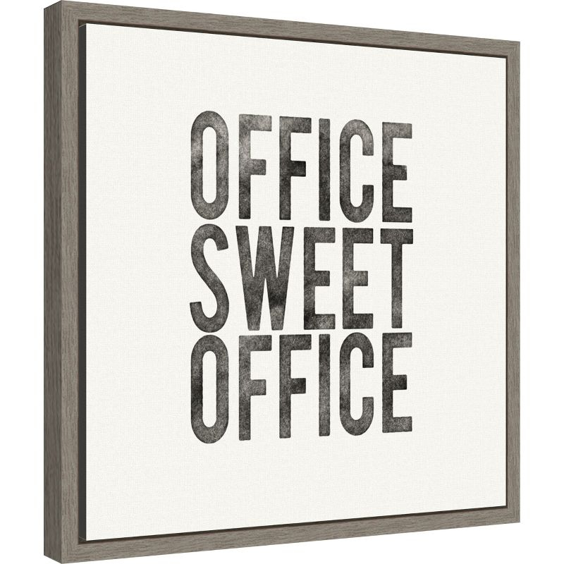 Amanti Art Work from Home I by Wild Apple Portfolio Canvas Wall Art Print Framed 16 x 16-in.