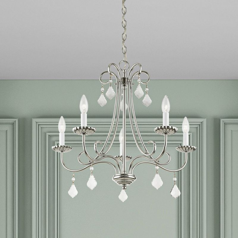 Livex Lighting Daphne 5 - Light Chandelier in  Antique Gold Leaf