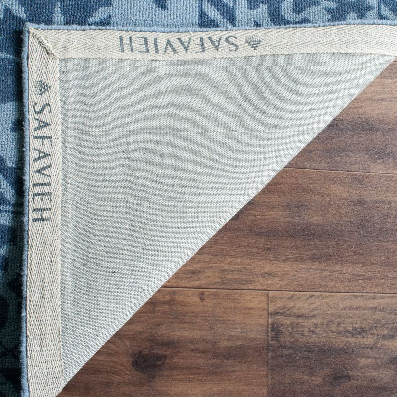 Restoration Vintage RVT102 Hand Tufted Accent Rug - Blue/Dark Blue - 2'x3' - Safavieh.