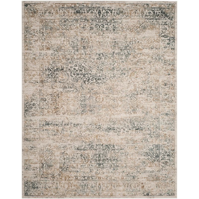 Princeton PRN711 Power Loomed Indoor Area Rug - 9'x12' - Silver/Anthracite - Safavieh