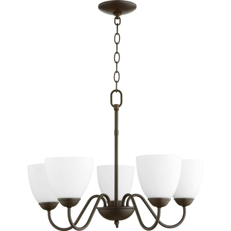 Quorum Lighting 5 - Light Chandelier in  Oiled Bronze