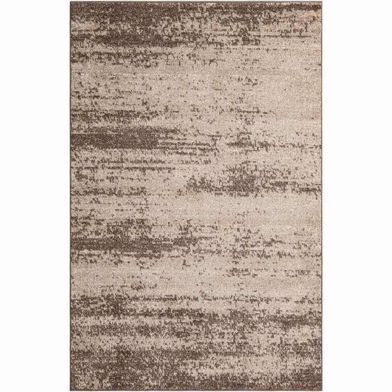 Unique Loom Del Mar Collection Area Rug - Lucille (5' 3" x 8' Rectangle Brown/Ivory)
