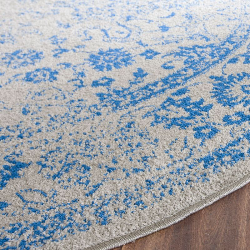 Adirondack ADR109 Machine Made Indoor Area Rug - Grey/Blue - 6' Round - Safavieh