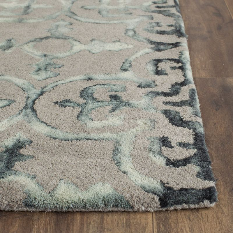 Dip Dye DDY711 Hand Tufted Indoor Area Rug - Grey/Charcoal - 6'x9' - Safavieh