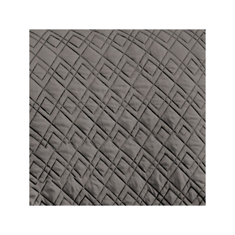 Collections Etc Diamond Quilted Stretch Recliner Cover with Storage Recliner Slate Gray