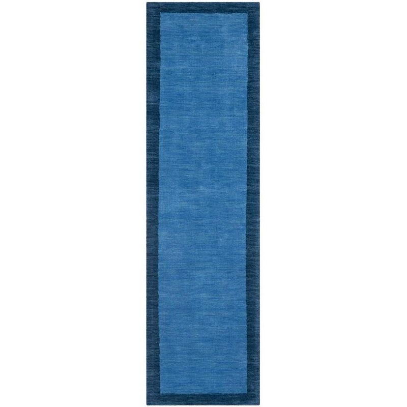 Himalaya HIM580 Hand Loomed Runner Rug - Light Blue/Dark Blue - 2'3"x12' - Safavieh.