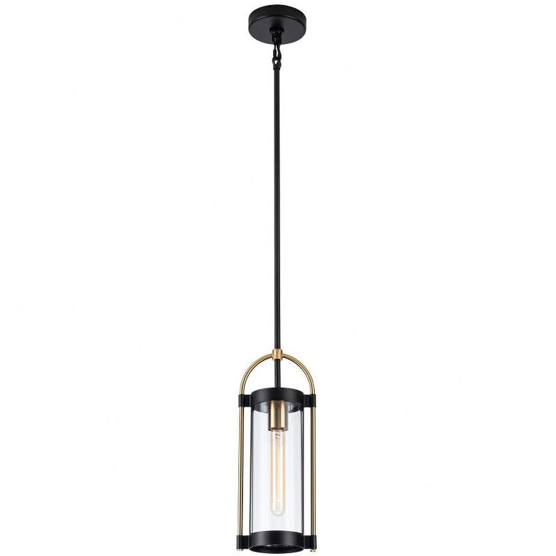 Artcraft Lighting Gem 1 - Light Pendant in  Black/Brushed Brass