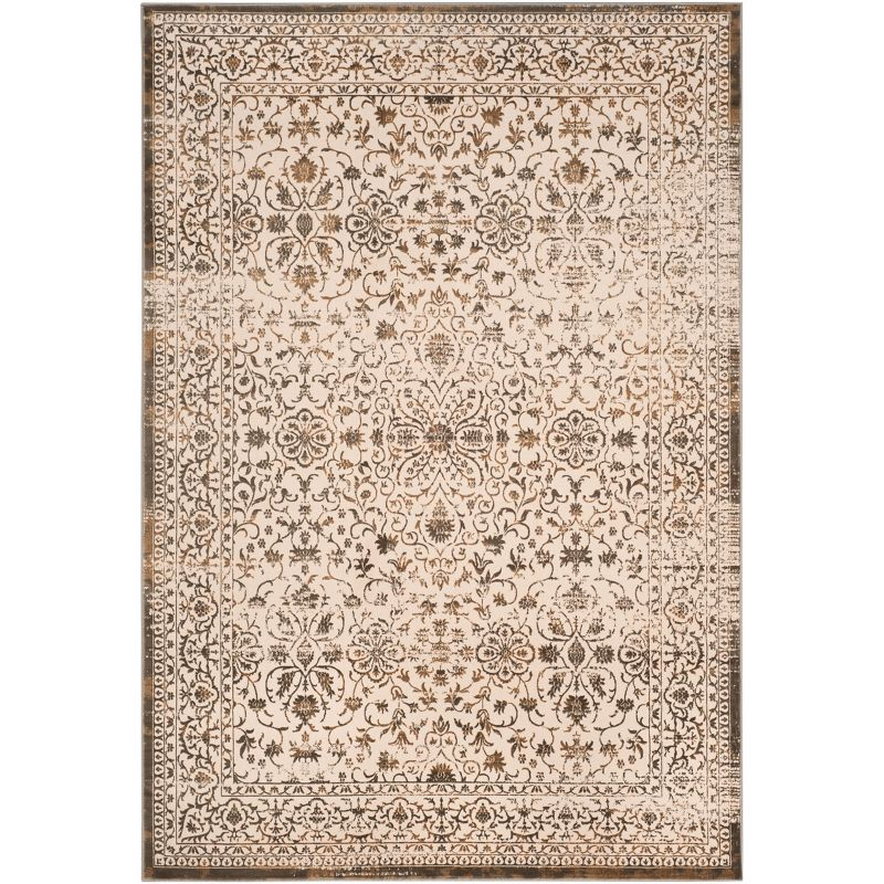 Brilliance BRL504 Power Loomed Indoor Area Rug - Cream/Bronze - 6'7"x9'2" - Safavieh