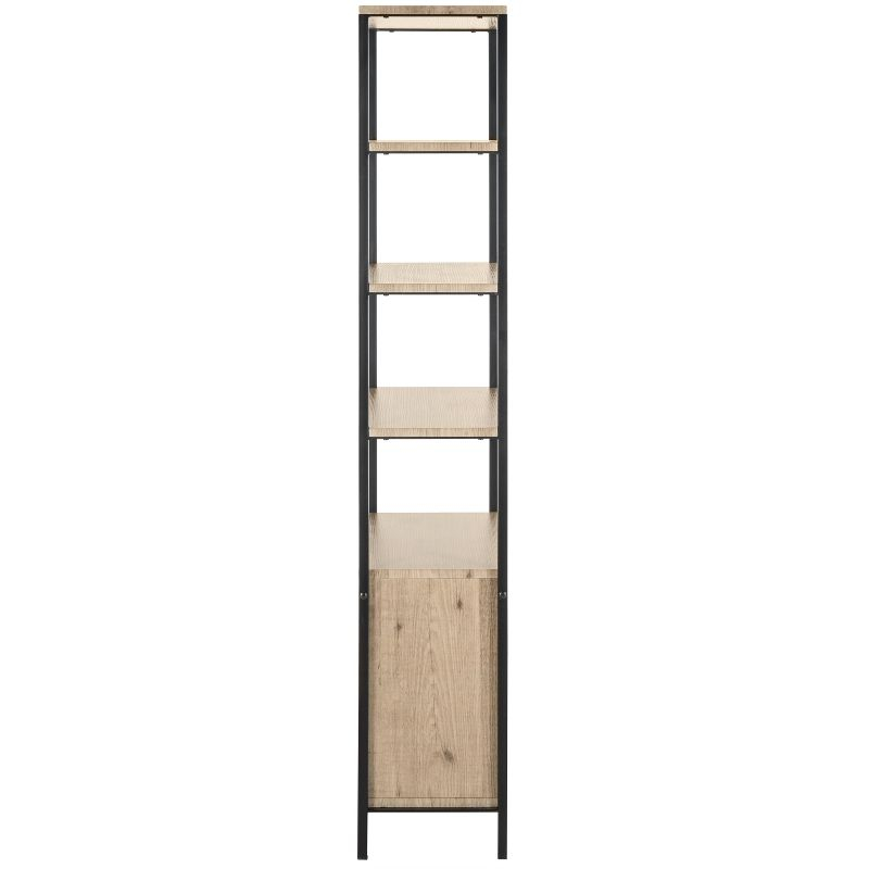 Natasha Etagere - FOX4273 - Oak/Black - Safavieh Couture