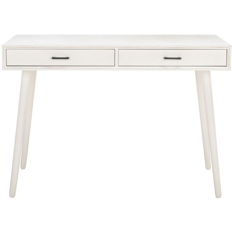 O'Dwyer 2 Drawer Desk - Distrssed White - Safavieh