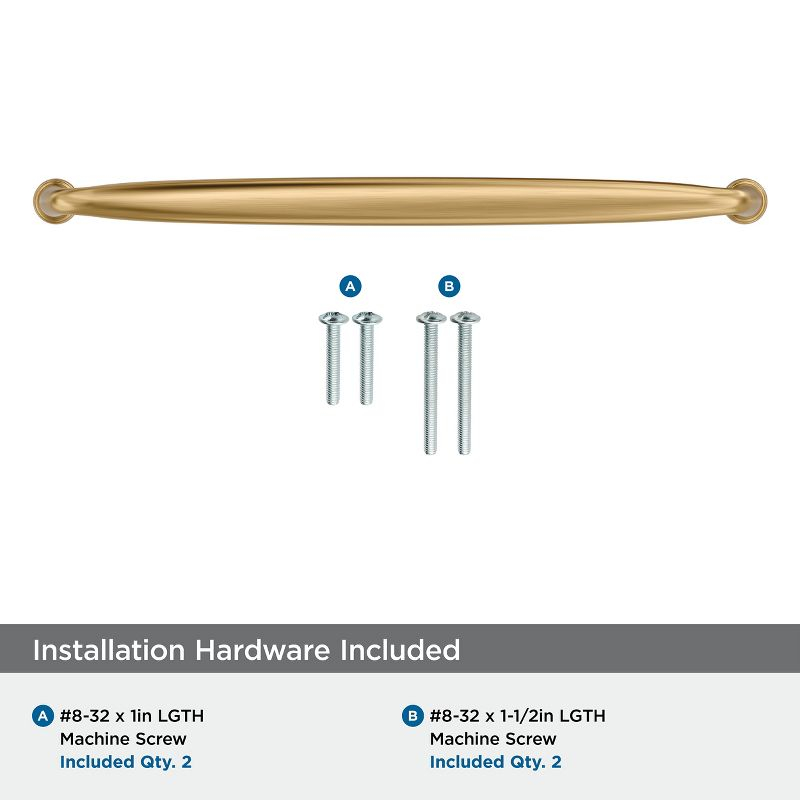 Amerock Kane 10-1/16 inch (256mm) Center-to-Center Champagne Bronze Cabinet Pull