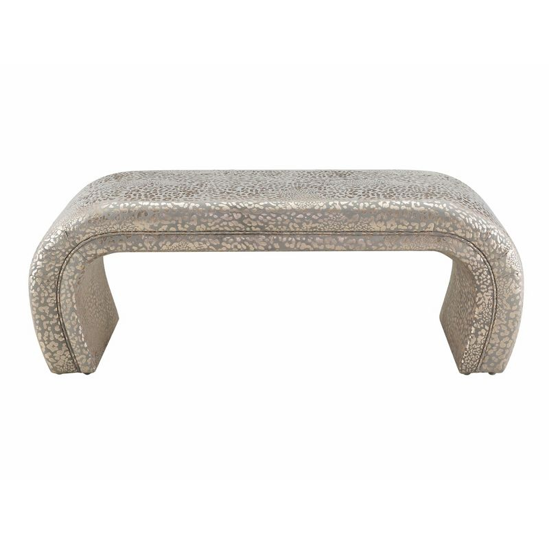 TOV Furniture Kenya Velvet Bench Lavender 48"W x 18.8"D x 18.8"H