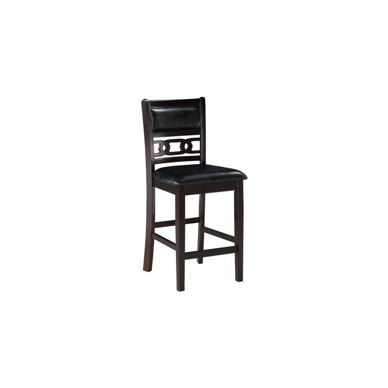 New Classic Furniture,Furniture Gia Solid Wood Counter Chairs In Ebony Black (Set Of 2)
