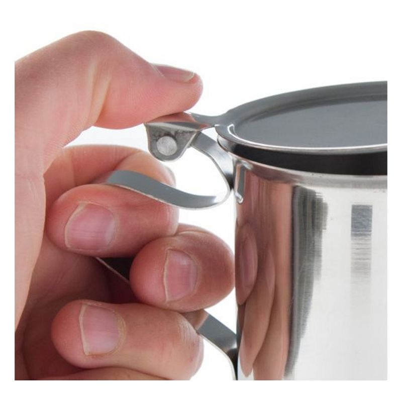 Winco Creamer Server, with Cover, Stainless Steel, 10 oz