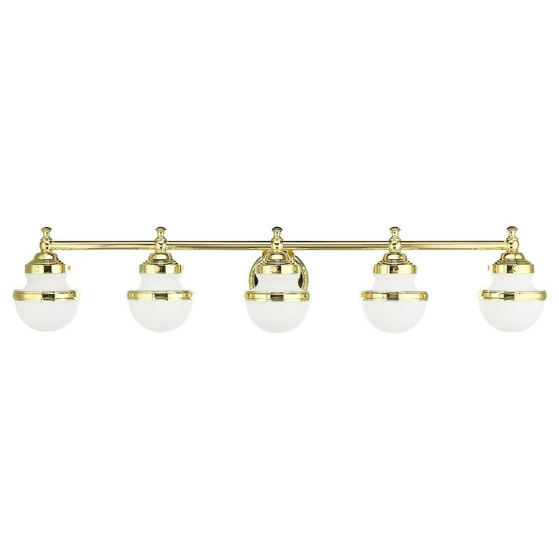 Livex Lighting Oldwick 5 - Light Vanity in  Polished Brass