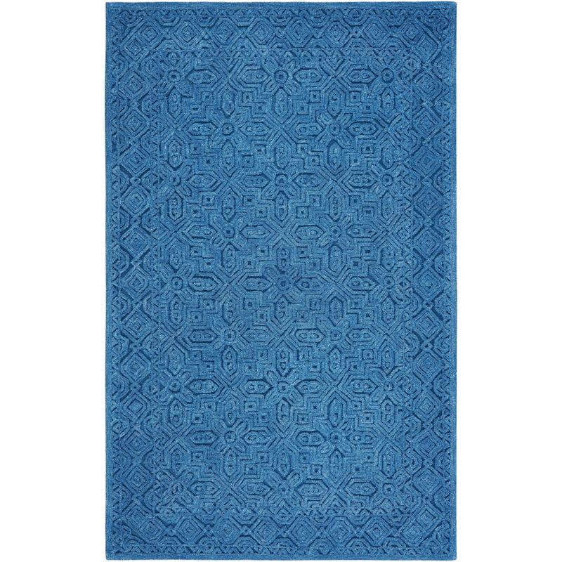Textural TXT101 Hand Tufted Area Rug - Dark Blue - 4'x6' - Safavieh.