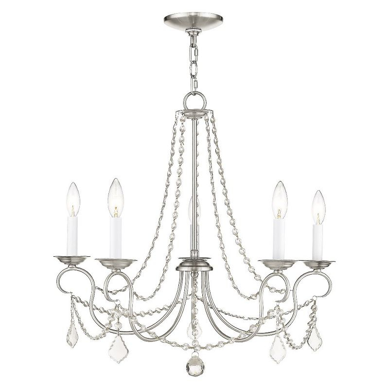 Livex Lighting Pennington 5 - Light Chandelier in  Brushed Nickel