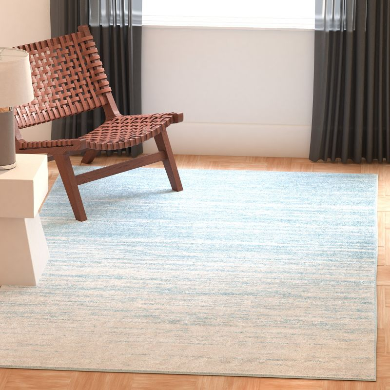 Adirondack ADR113 Machine Made Indoor Accent Rug - Aqua/Ivory - 3'x5' - Safavieh